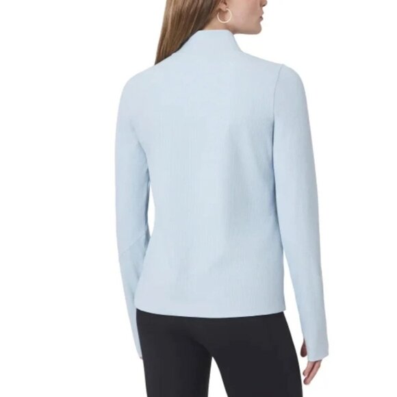 Mondetta Women's XS Light Blue Quarter-Zip Long Sleeve Active Sweatshirt - Picture 2 of 13